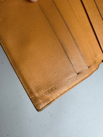 Vintage Loewe Madrid Leather Wallet yellow