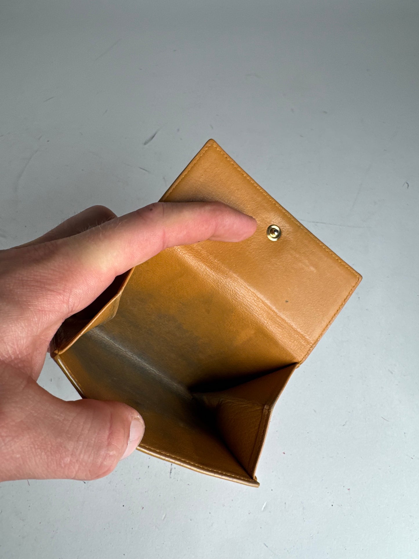 Vintage Loewe Madrid Leather Wallet yellow