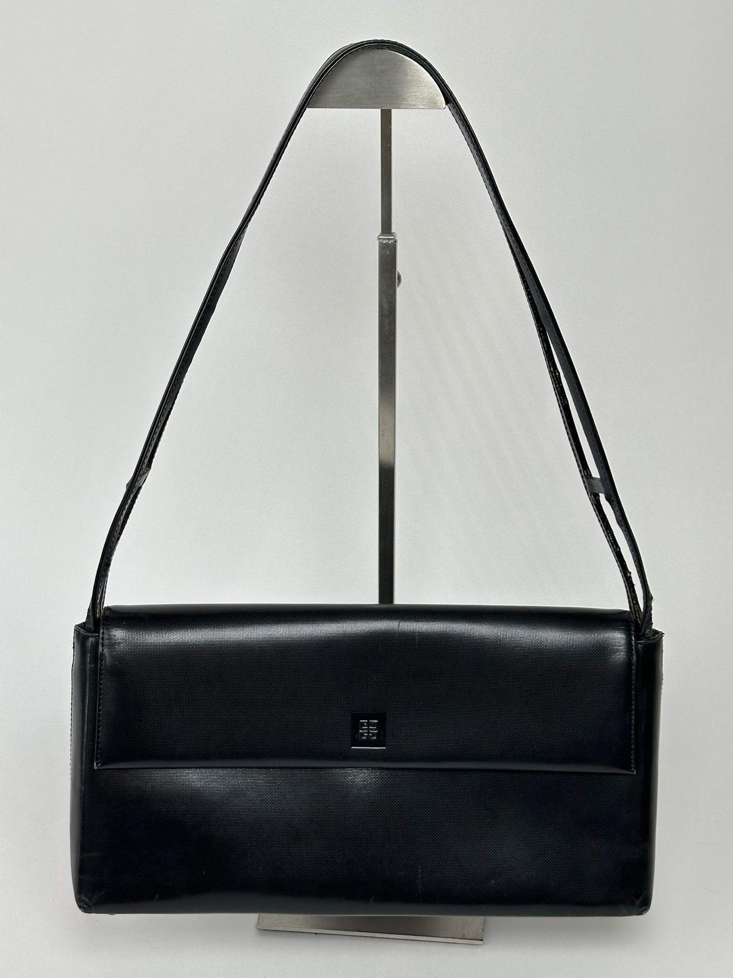 Vintage Givenchy Patent Leather 4G Bag Black