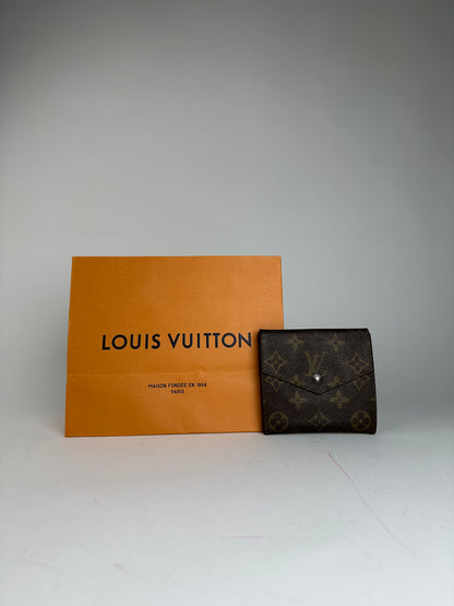 Vintage Louis Vuitton Monogram Leather Wallet Brown