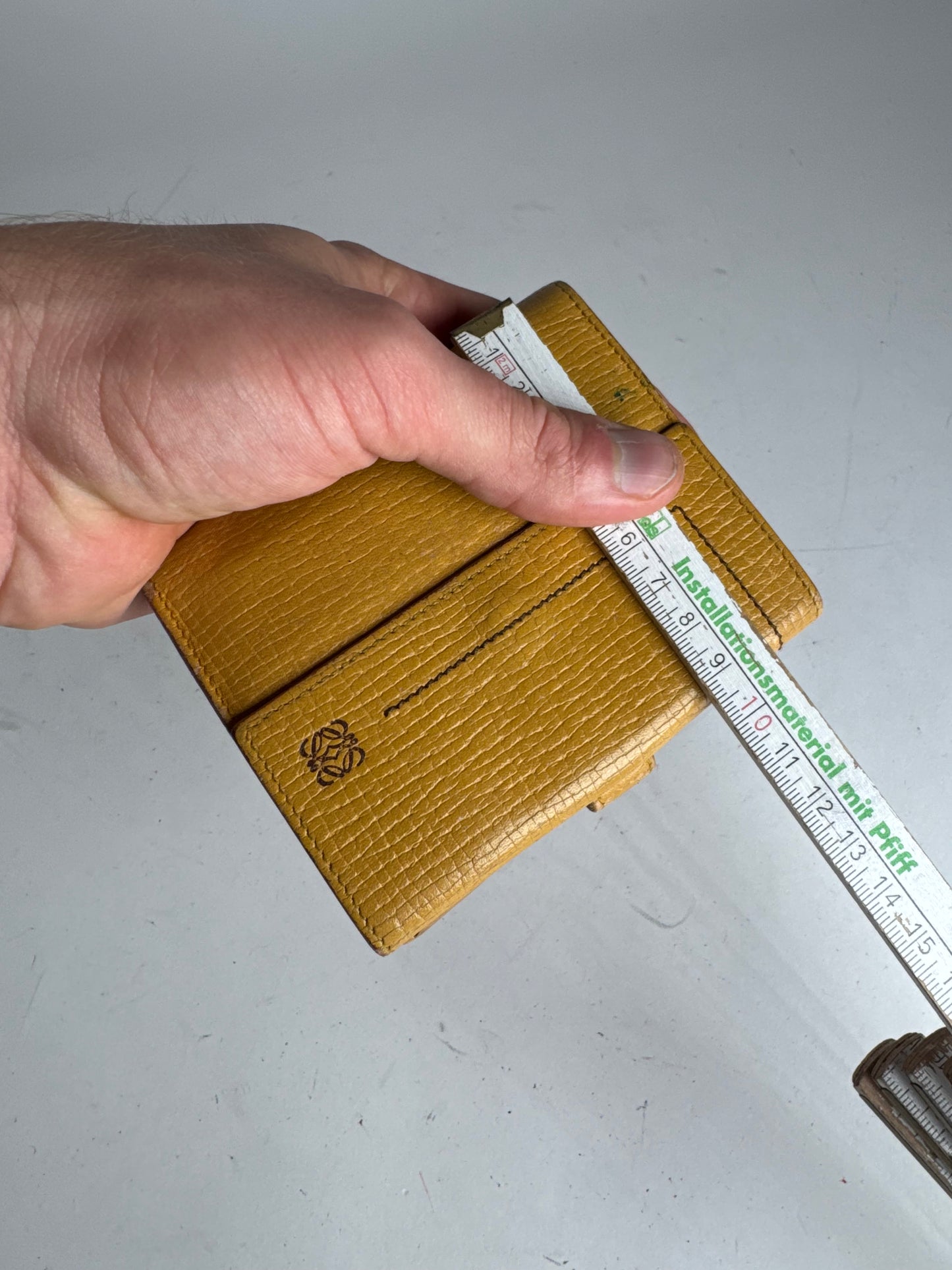 Vintage Loewe Madrid Leather Wallet yellow