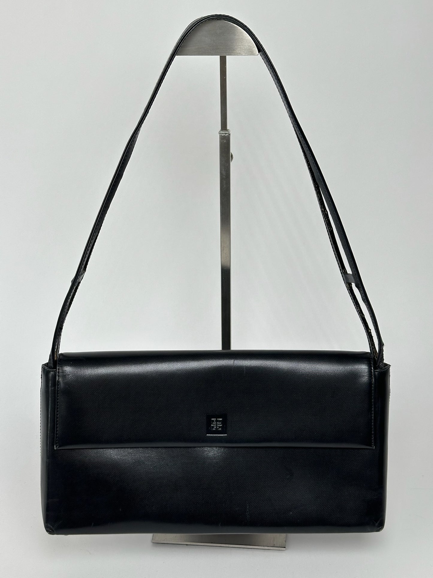 Vintage Givenchy Patent Leather 4G Bag Black