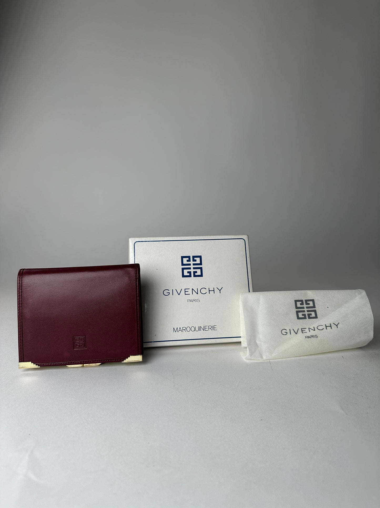 Vintage Givenchy Leather Wallet Purple