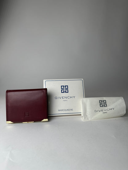 Vintage Givenchy Leather Wallet Purple