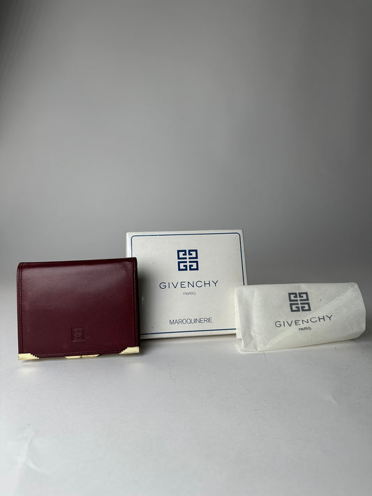 Vintage Givenchy Leather Wallet Purple