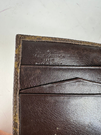 Vintage Louis Vuitton Monogram Leather Wallet Brown