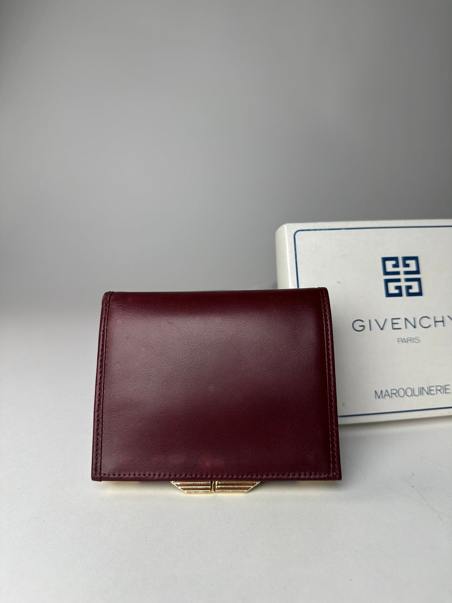 Vintage Givenchy Leather Wallet Purple