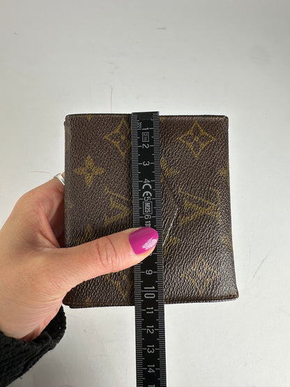 Vintage Louis Vuitton Monogram Leather Wallet Brown