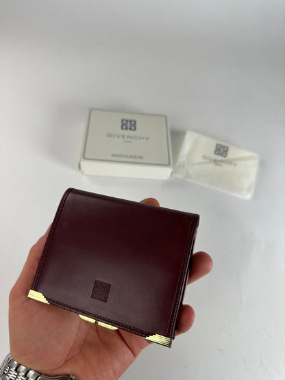 Vintage Givenchy Leather Wallet Purple
