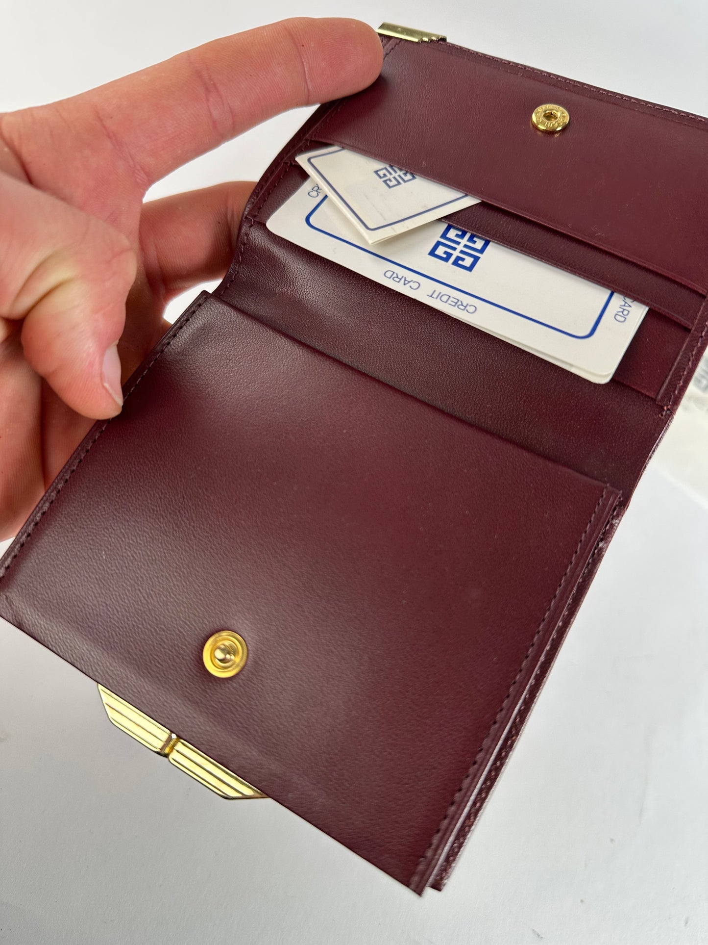 Vintage Givenchy Leather Wallet Purple