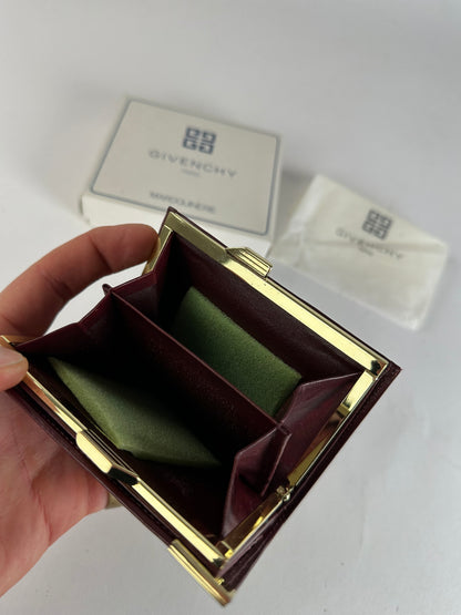 Vintage Givenchy Leather Wallet Purple