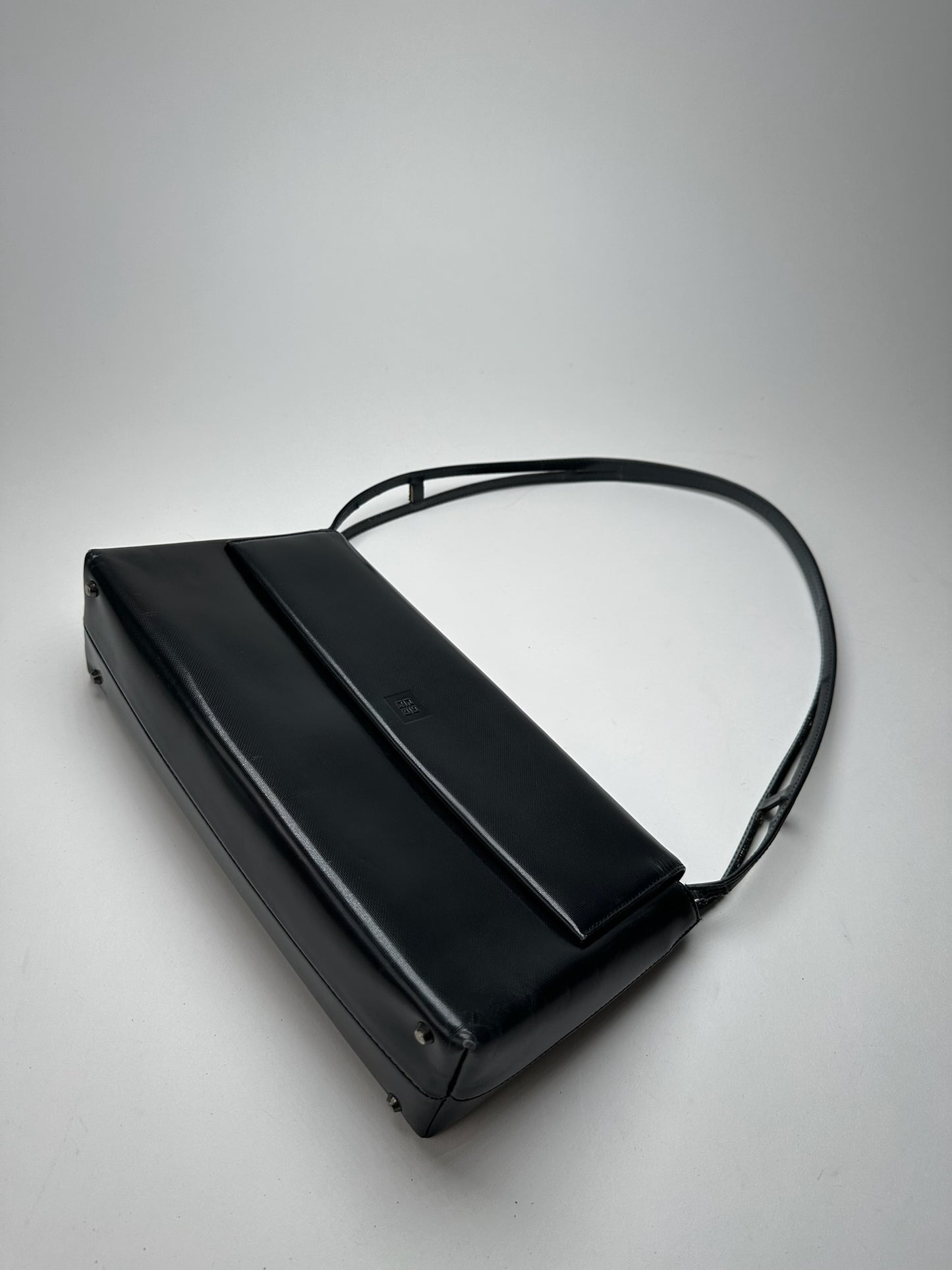 Vintage Givenchy Patent Leather 4G Bag Black