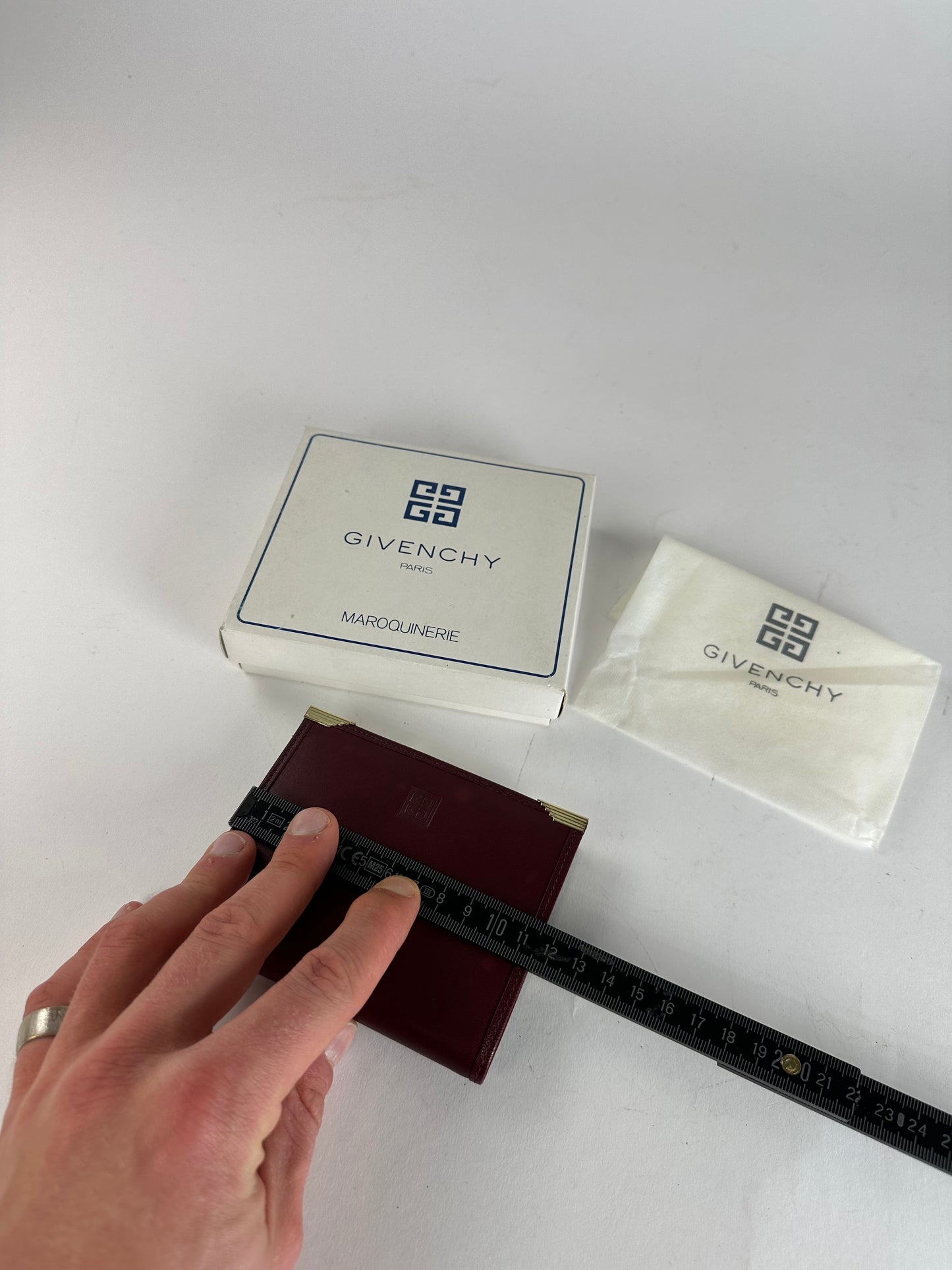 Vintage Givenchy Leather Wallet Purple