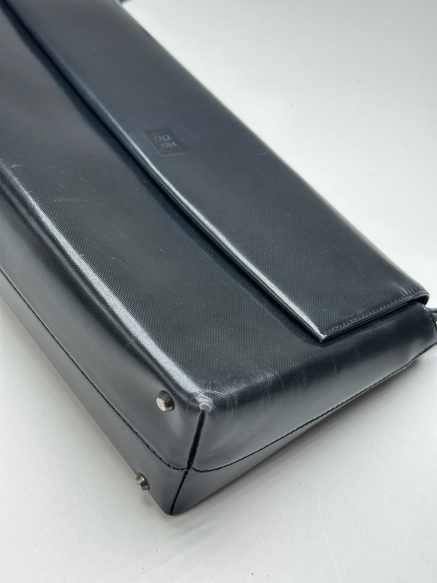 Vintage Givenchy Patent Leather 4G Bag Black