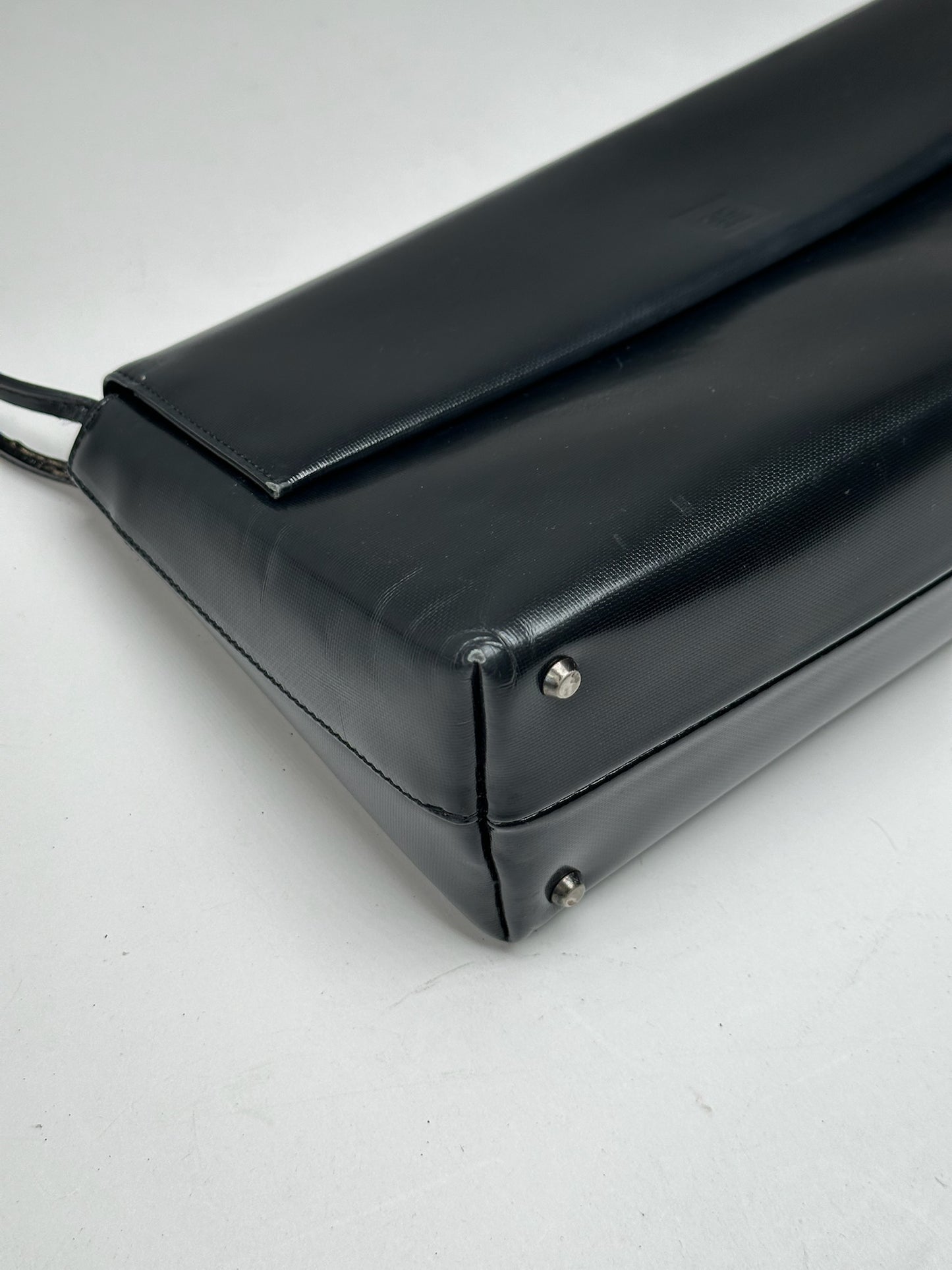 Vintage Givenchy Patent Leather 4G Bag Black