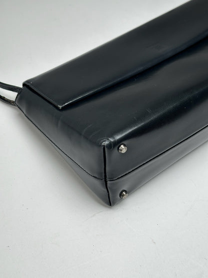 Vintage Givenchy Patent Leather 4G Bag Black