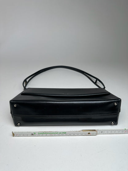 Vintage Givenchy Patent Leather 4G Bag Black