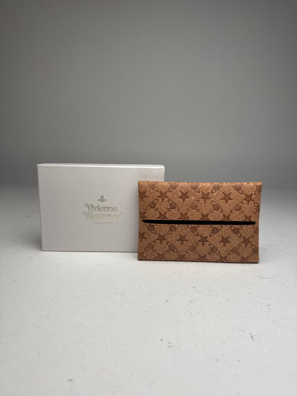 Vintage Vivienne Westwood Vegan Leather Monogram Card Holder Brown