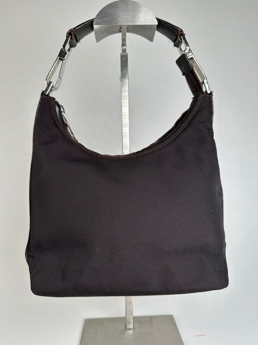 Vintage Gucci Hobo Bag Dark Brown / Black