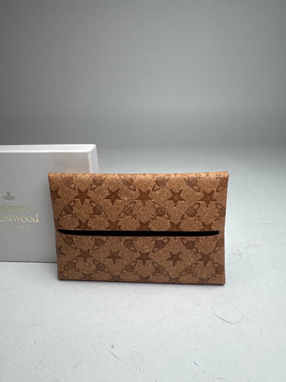 Vintage Vivienne Westwood Vegan Leather Monogram Card Holder Brown