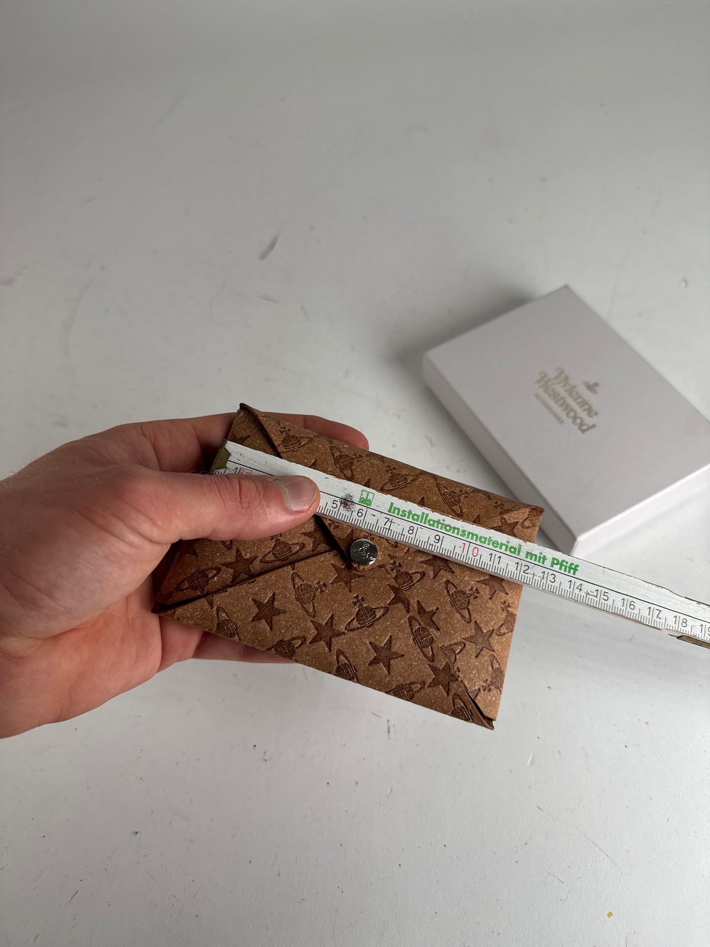 Vintage Vivienne Westwood Vegan Leather Monogram Card Holder Brown