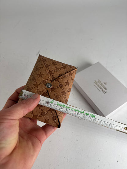 Vintage Vivienne Westwood Vegan Leather Monogram Card Holder Brown