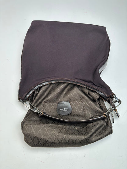 Vintage Gucci Hobo Bag Dark Brown / Black