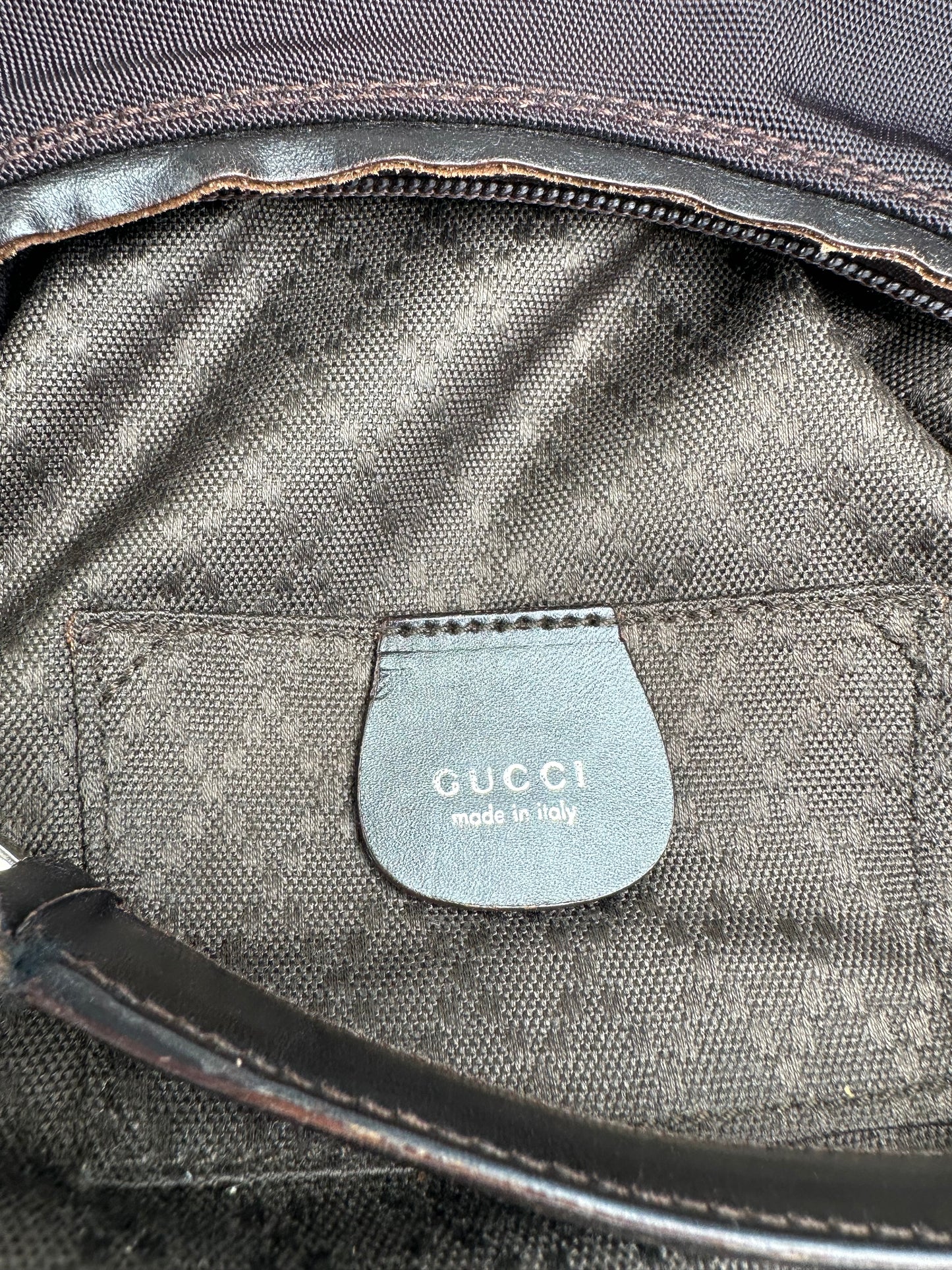 Vintage Gucci Hobo Bag Dark Brown / Black