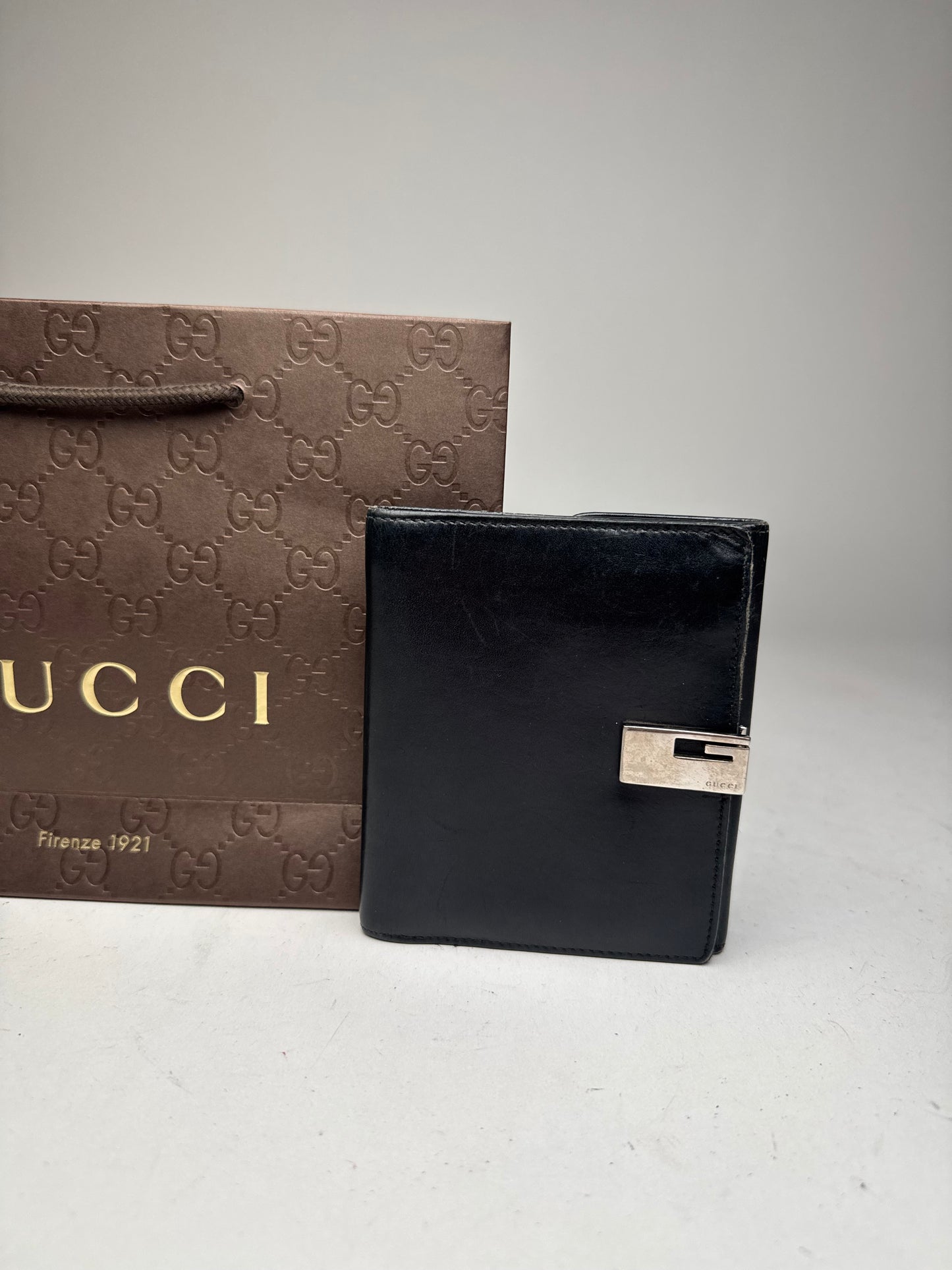 Vintage Gucci Leather Wallet Black
