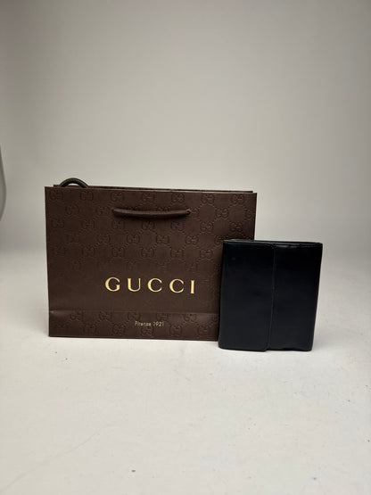 Vintage Gucci Leather Wallet Black