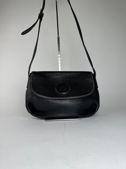 Vintage Givenchy Leather Shoulder / Crossbody Bag Black