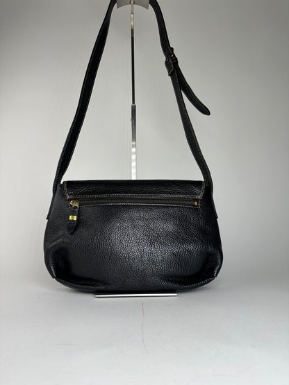 Vintage Givenchy Leather Shoulder / Crossbody Bag Black
