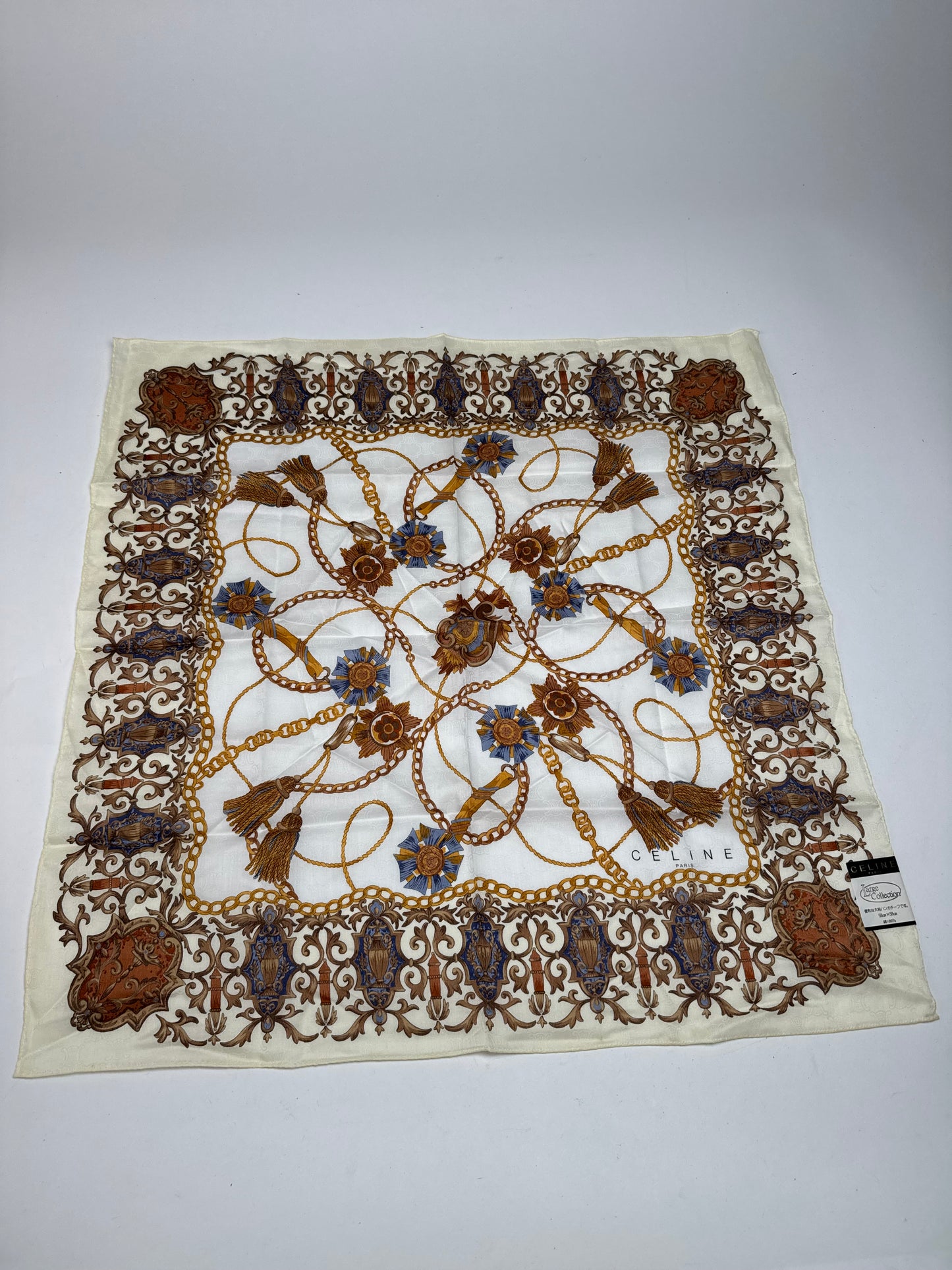 Vintage Celine Paris Silk Cloth