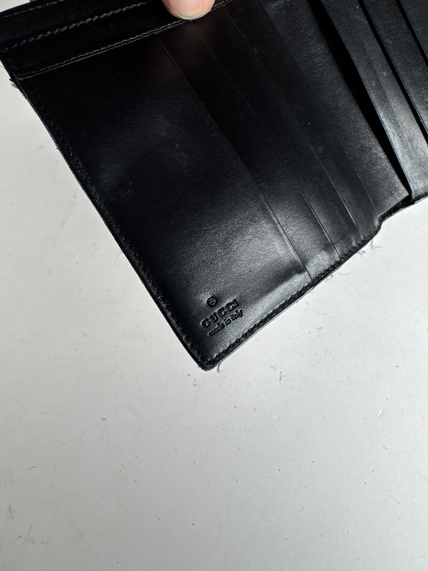 Vintage Gucci Leather Wallet Black