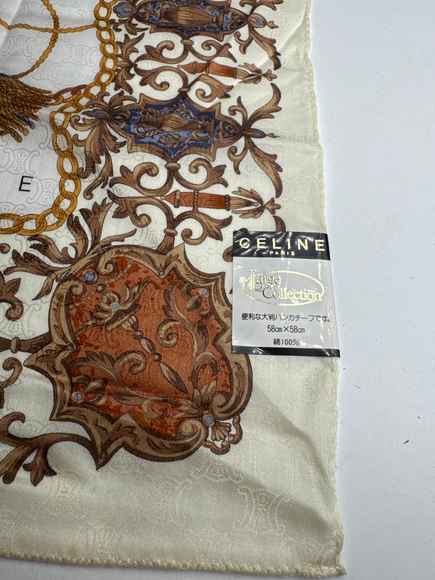 Vintage Celine Paris Silk Cloth