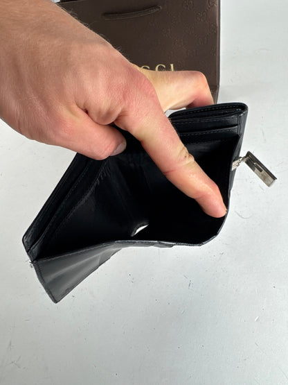 Vintage Gucci Leather Wallet Black