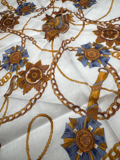 Vintage Celine Paris Silk Cloth