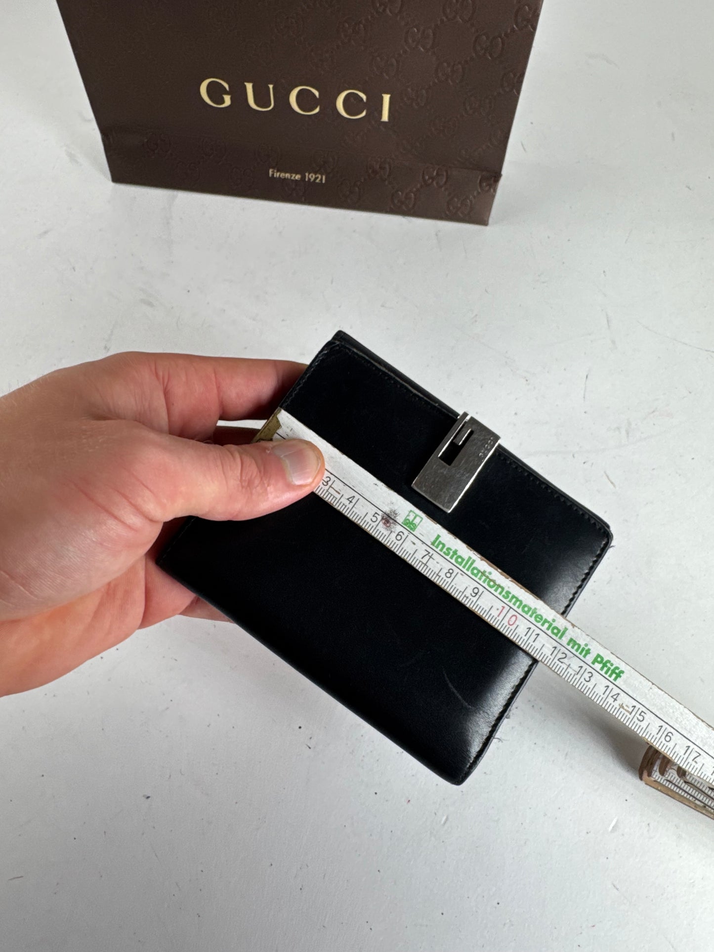 Vintage Gucci Leather Wallet Black