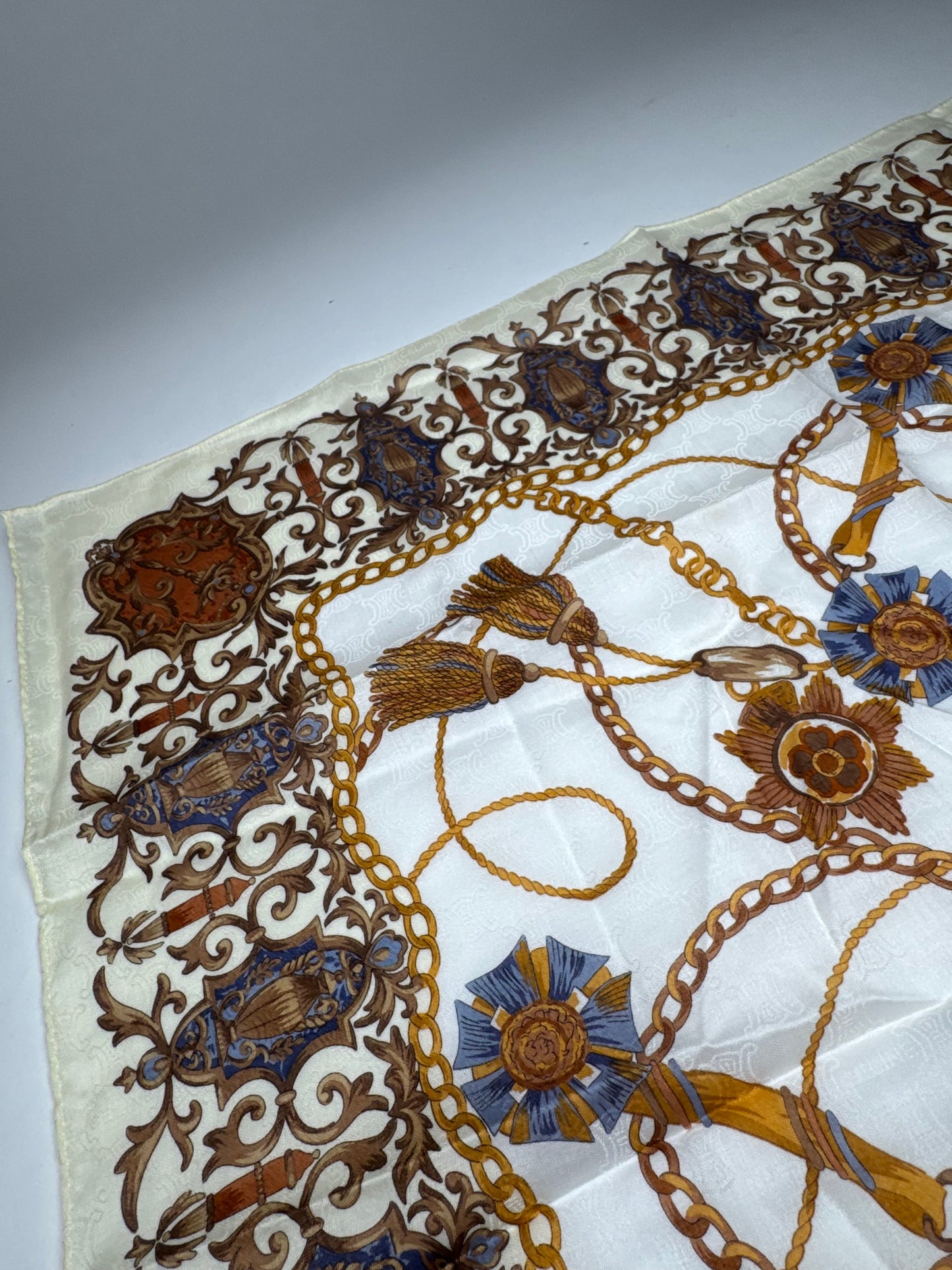 Vintage Celine Paris Silk Cloth