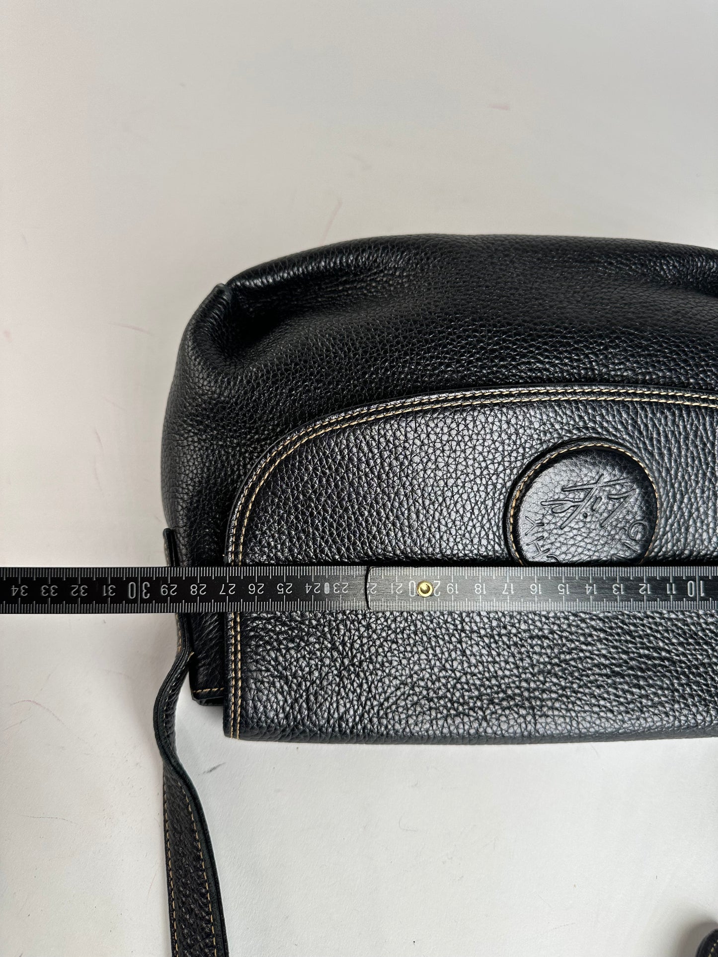 Vintage Givenchy Leather Shoulder / Crossbody Bag Black