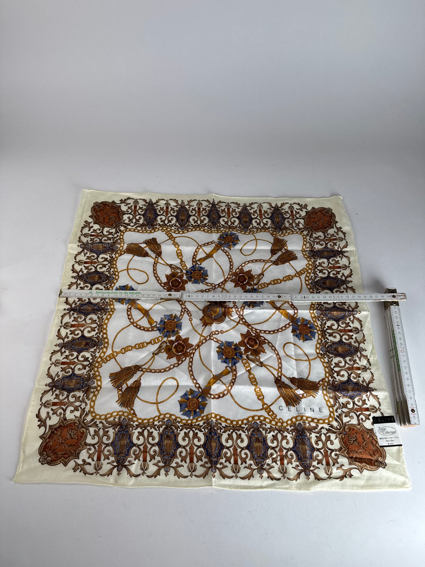 Vintage Celine Paris Silk Cloth
