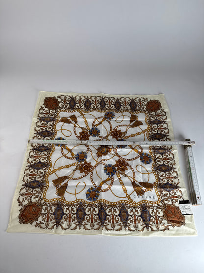 Vintage Celine Paris Silk Cloth
