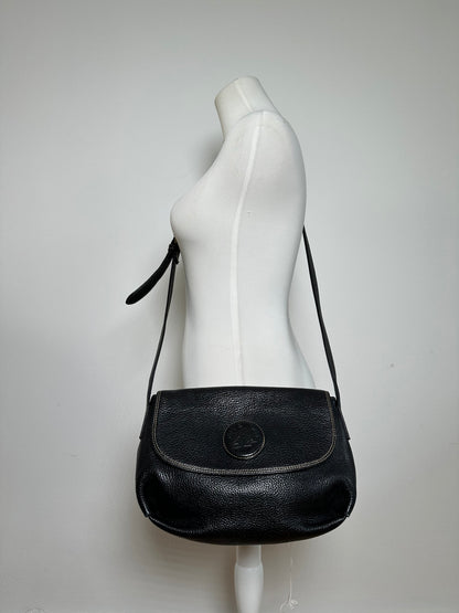 Vintage Givenchy Leather Shoulder / Crossbody Bag Black