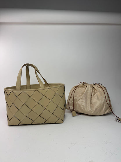 Vintage Issey Miyake Leather Bag beige