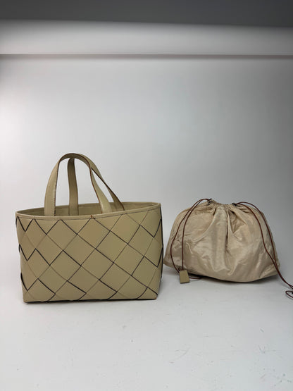 Vintage Issey Miyake Leather Bag beige