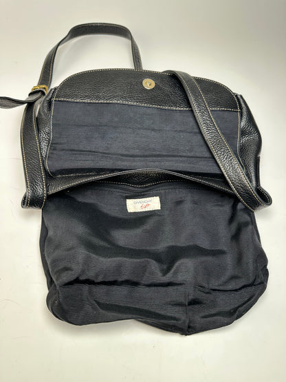 Vintage Givenchy Leather Shoulder / Crossbody Bag Black