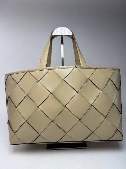 Vintage Issey Miyake Leather Bag beige
