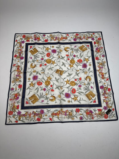 Vintage Celine Paris Silk Cloth floral