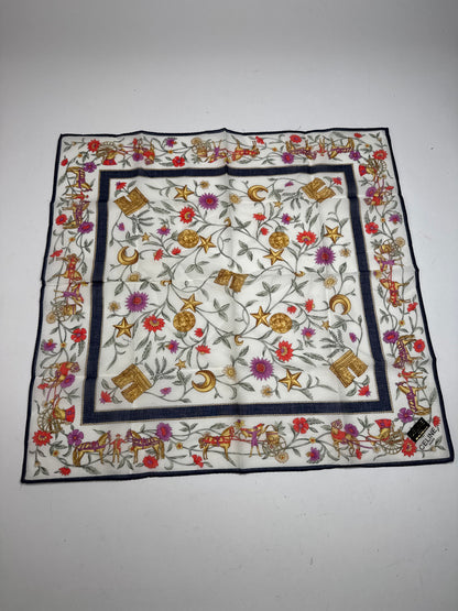 Vintage Celine Paris Silk Cloth floral