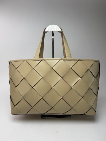 Vintage Issey Miyake Leather Bag beige